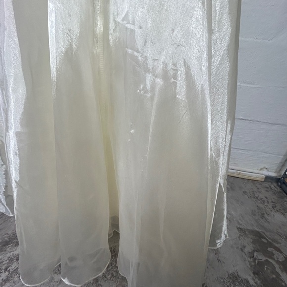 Vintage Ballgown JS Collections Cream Sz M/L Evening Dress Fairy Romantic - Picture 4 of 16
